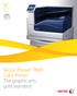 Phaser 7800 Tabloid-size Color Printer. Xerox Phaser 7800 Color Printer The graphic arts gold standard