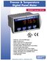 Process & Temperature Digital Panel Meter
