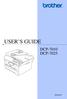 USER S GUIDE DCP-7010 DCP Version D