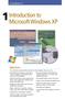 Introduction to. Microsoft Windows XP. Objectives