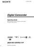 Digital Camcorder DSR-PD175P/PD177P. Operating Guide (1)