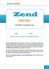 Zend PHP 5.3 Certification Exam.