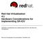 Red Hat Virtualization 4.1 Hardware Considerations for Implementing SR-IOV