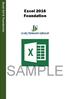 Excel 2016 Foundation SAMPLE