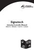 Signatech. Intensity Controller Manual MS210 / MS220 / CS410 / CS420