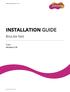 INSTALLATION GUIDE BioLite Net English Version 2.10 EN BLN V2.10A