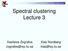 Spectral clustering Lecture 3