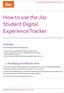 How to use the Jisc Student Digital Experience Tracker