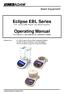 Eclipse EBL Series (P.N , Revision 1.00, Effective Aug 2015) Operating Manual For internal ( i ) and external ( e ) calibration models
