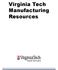 Virginia Tech Manufacturing Resources
