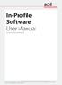 In-Profile Software User Manual For use with Microsoft Windows