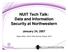 NUIT Tech Talk: Data and Information Security at Northwestern January 24, 2007