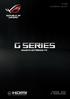 G Series GAMING NOTEBOOK PC. E12664 First Edition / July 2017