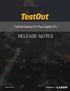 TestOut Desktop Pro Plus English 4.1.x RELEASE NOTES. Modified
