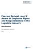 Pearson Edexcel Level 2 Award in Employee Rights and Responsibilities in the Logistics Industry