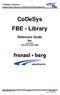 FBE - Library. Reference Guide for use with EASY242 & EASY2606