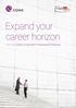 Expand your career horizon