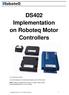 DS402 Implementation on Roboteq Motor Controllers