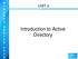 Introduction to Active Directory