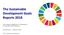 The Sustainable Development Goals Reports 2018