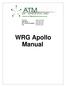 Toll Free: Main Office: 24/7 Technical Support: Fax: WRG Apollo Manual