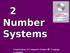 2 Number Systems 2.1. Foundations of Computer Science Cengage Learning