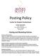 Posting Policy. Center for Student Involvement. Contact Information 141 E. College Ave Alston Campus Center, Room 216 Decatur, GA
