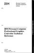 IBM Personal Computer Professional Graphics Controller Technical Reference