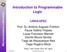 Introduction to Programmable. Logic