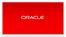 Oracle Cloud Forum. Ken Bond Vice President, Investor Rela?ons June 25, 2014