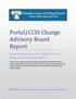 Portal/CCIS Change Advisory Board Report