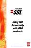 HOST LINKS SSL G&R. Using SSL for security with G&R products.