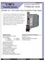 TTX400-3U-1S Watt, 3U, 1 Slot, 24VDC Input, CompactPCI Power Supply. CompactPCI POWER SUPPLY