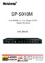 MeichengR SP-5018M. 2x8 HDMI 1.3 over Single CAT5 Matrix Switcher. User Manual