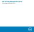 Dell Security Management Server. Technical Advisories v9.11
