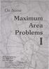 On Some Maximum Area Problems I