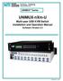 UNIMUX TM Series. UNIMUX-nXm-U. Multi-user USB KVM Switch Installation and Operation Manual. Software Version 2.3. MAN028 Rev 4/26/17