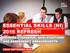 ESSENTIAL SKILLS (NI) 2016 REFRESH REVISED STANDARDS, QUALIFICATIONS AND ASSESSMENT ARRANGEMENTS