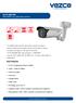 Key Features. VZ-IP-2MLPRB 2MP ANPR Low Light Bullet Camera.