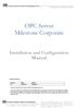 OPC Server Milestone Corporate