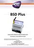 BSD Plus GSM/GPRS REMOTE MONITORING BOX TECHNICAL DOCUMENTATION