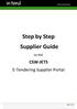 Step by Step Supplier Guide
