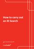 How to carry out an ID Search