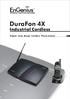 WIRELESS SOLUTION PROVIDER. DuraFon 4X. Digital Long Range Cordless Phone System
