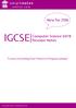 New for 2016 IGCSE. Computer Science 0478 Revision Notes. Covers everything from Theory to Program solving. Copyright 2016 by smartnotesonline.