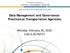 TRANSPORTATION RESEARCH BOARD. Data Management and Governance Practices at Transportation Agencies. Monday, February 26, :00-3:30 PM ET