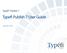 Typefi Publish 7 User Guide