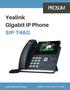 Yealink Gigabit IP Phone SIP-T46G
