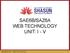 SAE6B/SAZ6A UNIT: I - V SAE6B/SAZ6A WEB TECHNOLOGY