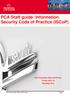 PCA Staff guide: Information Security Code of Practice (ISCoP)